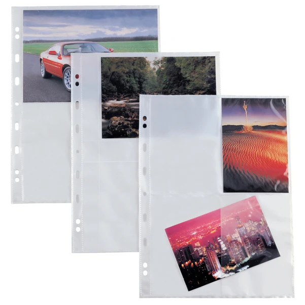 SEI ROTA - 662501 - Buste forate Atla F porta foto - 8 spazi 10 x 15 cm - trasparente - Sei Rota - conf. 10 pezzi - 56680 - Conf. da 1 Pz.